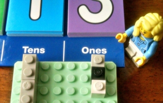 Use LEGO bricks to easily explain abstract math concepts to kids. LEGO math teaching ten base place value. LEGO math is fun and educational!