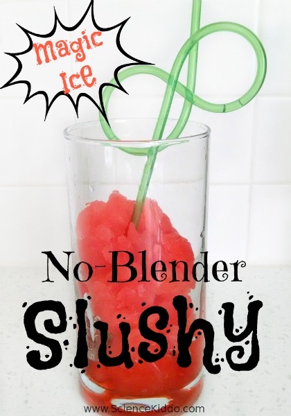 Make your own ice slush drink this summer using simple science! All you need is fruit juice, salt, and ice. Ice slush is the perfect summer treat!