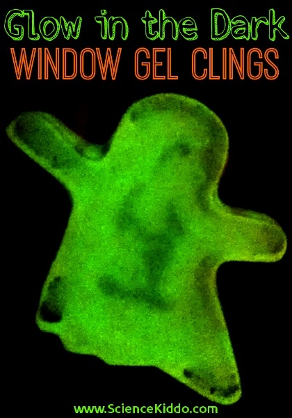 Easily make your own glow in the dark window gel clings with only two ingredients! Removable, reusable, perfect for party decorations, these are a must!
