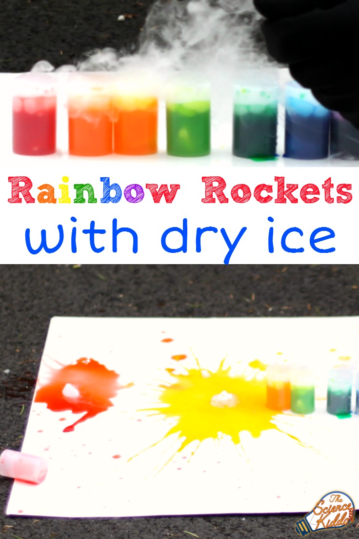 Making a film canister rocket rainbow is a very fun and exciting science experiment for kids to learn about pressure, states of matter, and dry ice rockets!