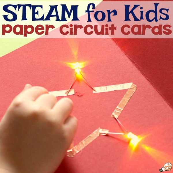 Making paper circuit cards is one of the most integrative STEM activities for kids! It's a science experiment, a technology lesson, and an art project all in one. Paper circuit art unleashes a child's creativity by empowering them to design a card that really lights up!