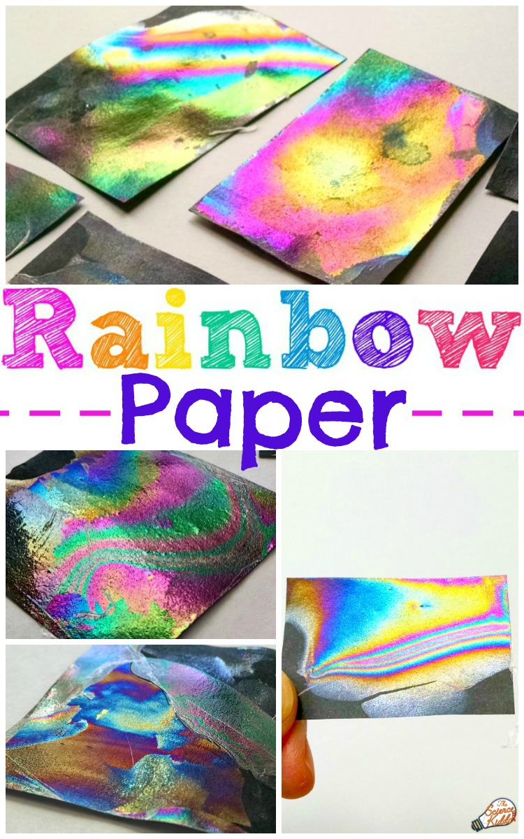 Rainbow Paper Experiment Color Science For Kids Science - 