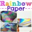 Make a rainbow paper craft that changes colors as the paper is tipped back and forth in sunlight! Create gorgeous rainbow patterns and designs while teaching children the basics of thin film interference. Add this rainbow paper experiment to your list of simple experiments for kids and creative art and STEAM projects!